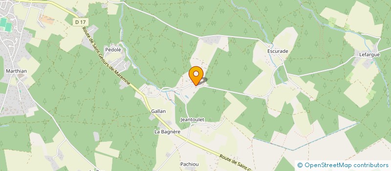 localisation de l'entreprise SCI PASTEUR  SOUSTONS