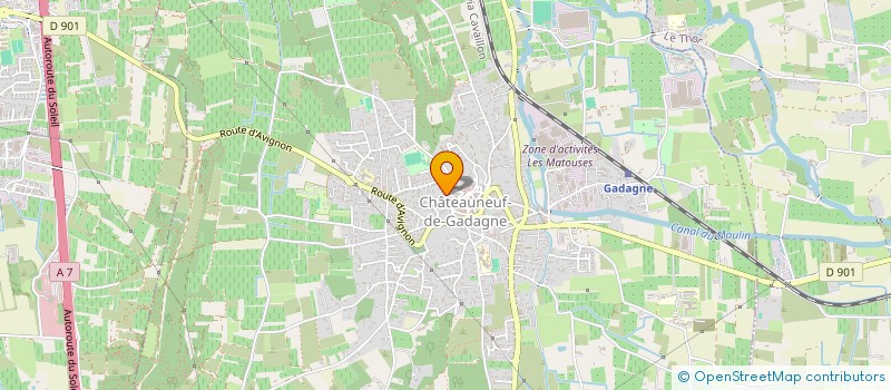 localisation de l'entreprise SCI PASTEUR  CHATEAUNEUF-DE-GADAGNE