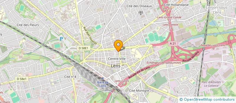 localisation de l'entreprise SCI PASTEUR  LENS