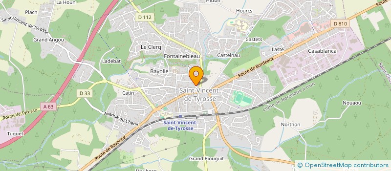localisation de l'entreprise SCI PASTEUR à SAINT-VINCENT-DE-TYROSSE