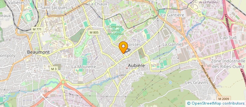 localisation de l'entreprise SCI PASTEUR  AUBIERE