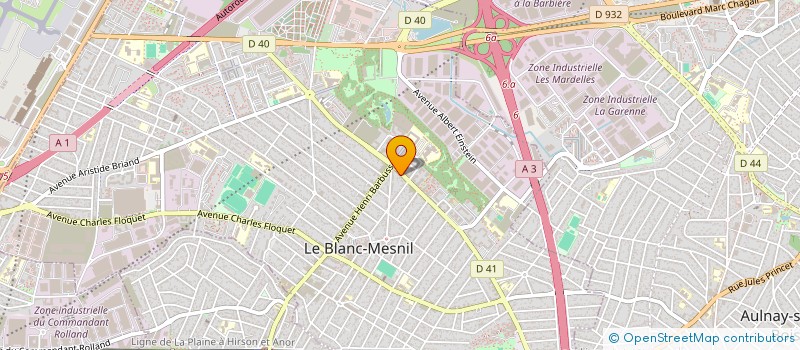 localisation de l'entreprise SCI PASTEUR à LE BLANC-MESNIL