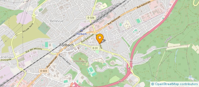 localisation de l'entreprise SCI PASTEUR  FORBACH