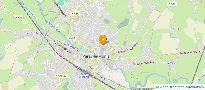localisation de l'entreprise SCI PASTEUR  PARAY LE MONIAL
