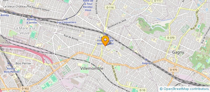 localisation de l'entreprise SCI PASTEUR à VILLEMOMBLE