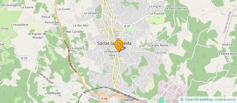 localisation de l'entreprise SCI PASTEUR à SARLAT-LA-CANEDA