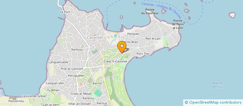 localisation de l'entreprise SCI PASTEUR  CARANTEC