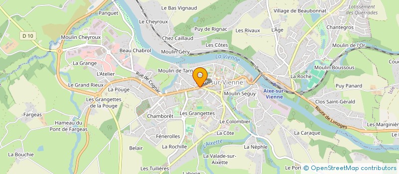 localisation de l'entreprise SCI PASTEUR à AIXE-SUR-VIENNE