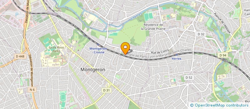 localisation de l'entreprise SCI PASTEUR à MONTGERON