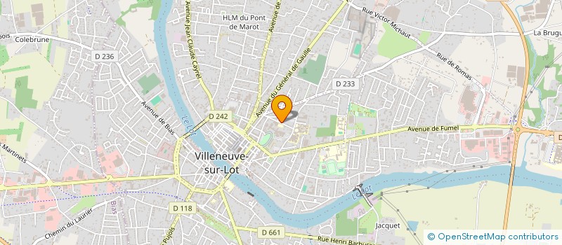 localisation de l'entreprise SCI PASTEUR  PUJOLS