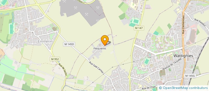 localisation de l'entreprise SCI PASTEUR 93  WATTIGNIES