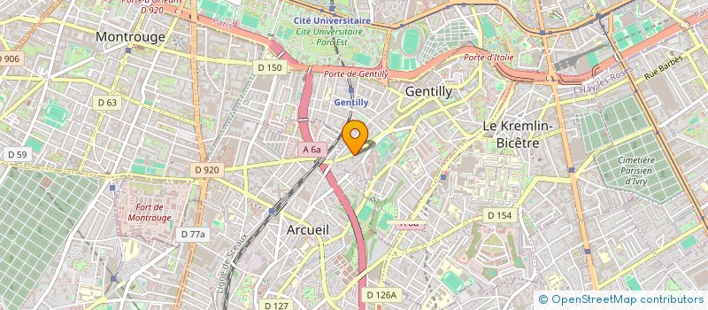 localisation de l'entreprise SCI PASTEUR  GENTILLY