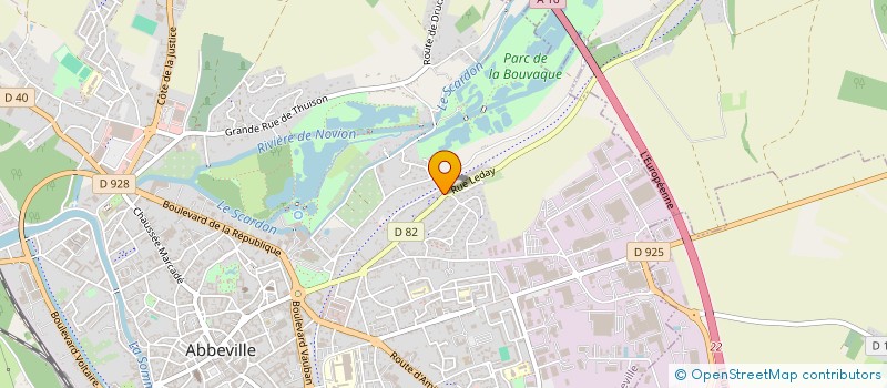 localisation de l'entreprise SCI PASTEUR  ABBEVILLE