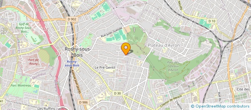 localisation de l'entreprise SCI PASTEUR-FOURCADE à ROSNY-SOUS-BOIS