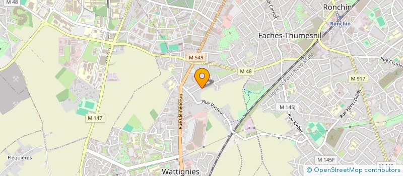 localisation de l'entreprise SCI PASTEUR IMMO  WATTIGNIES