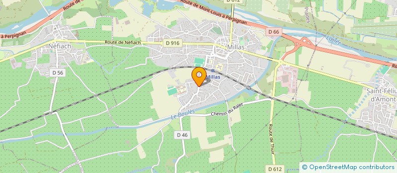 localisation de l'entreprise SCI PASTEUR-VAUBAN  MILLAS