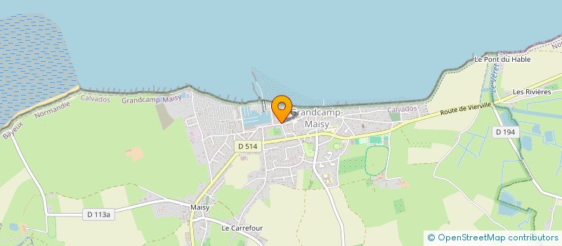 localisation de l'entreprise SCI PASTHEL  GRANDCAMP-MAISY