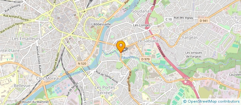 localisation de l'entreprise SCI PASTIER  LIMOGES