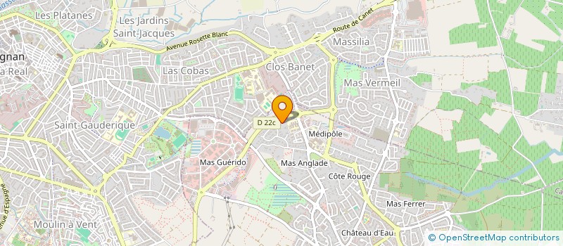 localisation de l'entreprise SCI PASTILLE  CABESTANY