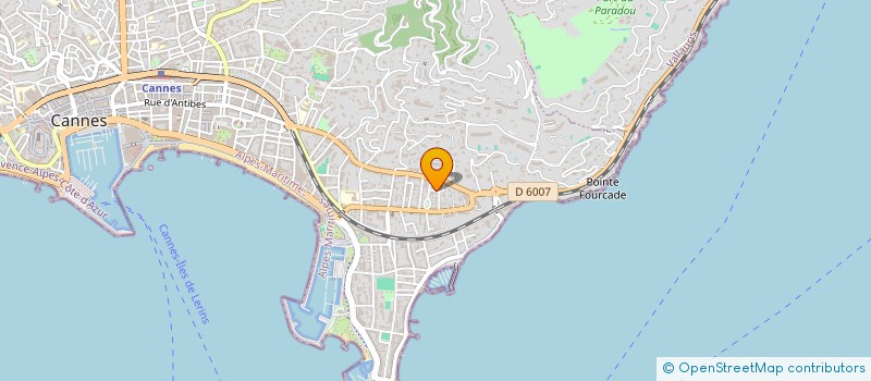 localisation de l'entreprise SCI PASTINE à CANNES