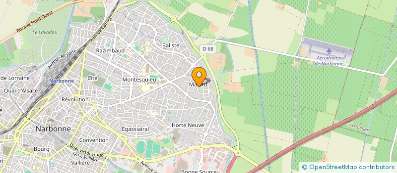 localisation de l'entreprise SCI PASTINE à NARBONNE