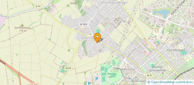 localisation de l'entreprise SCI PASTINE  OBERHAUSBERGEN