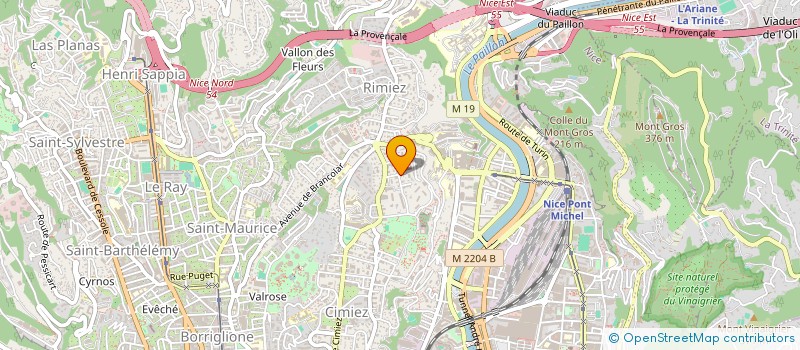 localisation de l'entreprise SCI PASTO à NICE