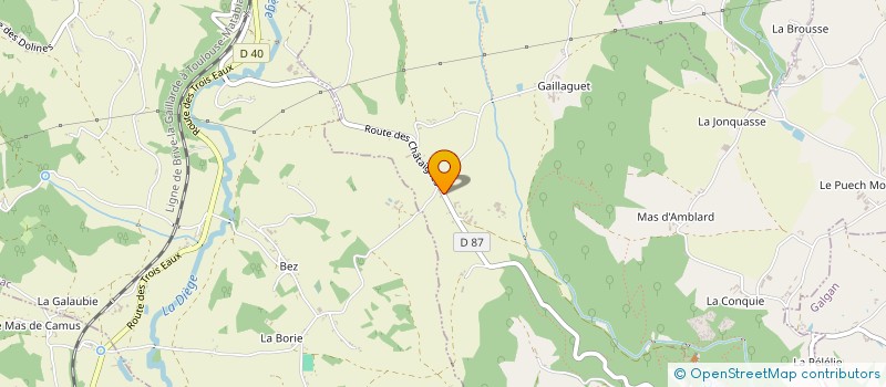 localisation de l'entreprise SCI PASTO  PEYRUSSE-LE-ROC