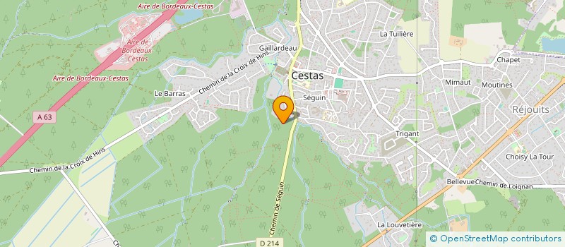 localisation de l'entreprise SCI PASTORIUS  CESTAS