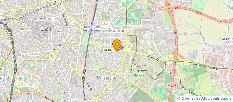 localisation de l'entreprise SCI PASTOU à DIJON