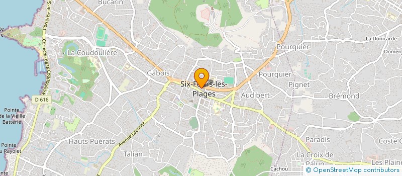 localisation de l'entreprise SCI PASTOURELLE à SIX-FOURS-LES-PLAGES