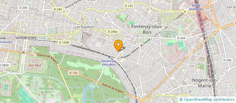 localisation de l'entreprise SCI PASTOURO à FONTENAY-SOUS-BOIS