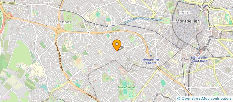 localisation de l'entreprise SCI PASTRE BERGER à MONTPELLIER