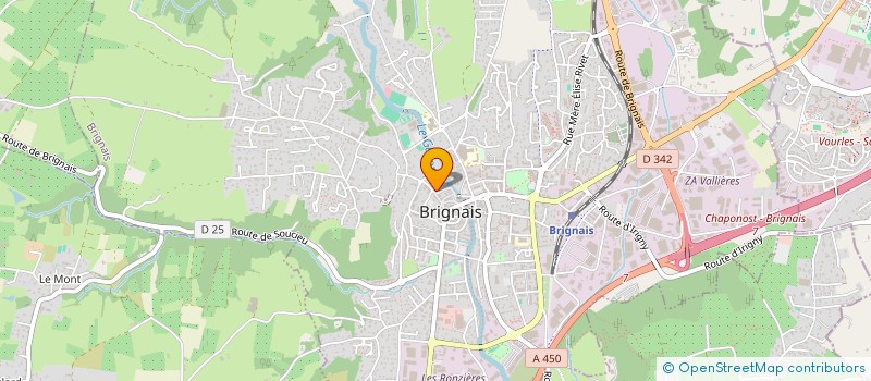 localisation de l'entreprise SCI PASTUREAU à BRIGNAIS