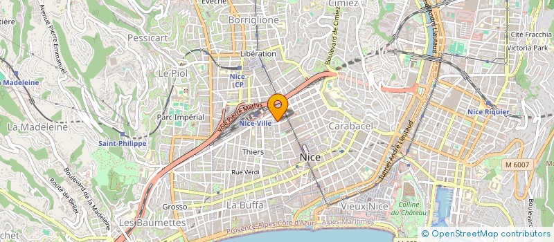 localisation de l'entreprise SCI PASVAL à NICE