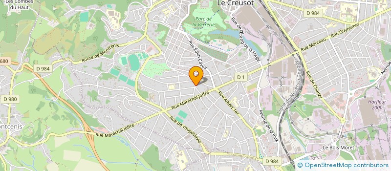 localisation de l'entreprise SCI PASYCO à LE CREUSOT