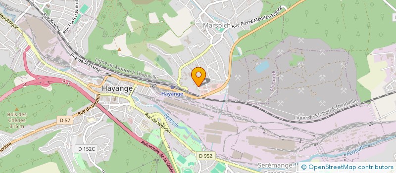 localisation de l'entreprise SCI PASYDO  HAYANGE