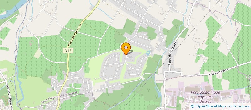 localisation de l'entreprise SCI PASYFLORES  SAINT-SULPICE-ET-CAMEYRAC