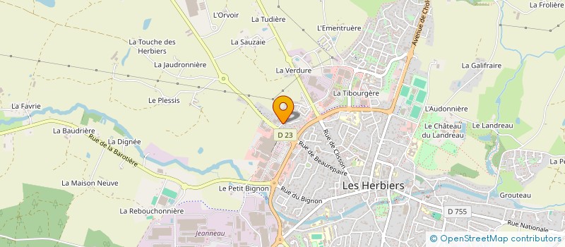 localisation de l'entreprise SCI PASYLEST à LES HERBIERS