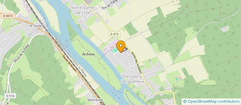 localisation de l'entreprise SCI PASYNAD  PRESSAGNY-L'ORGUEILLEUX