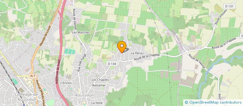 localisation de l'entreprise SCI PASYR  ROUSSILLON