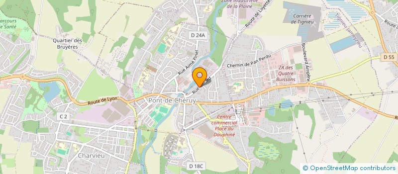 localisation de l'entreprise SCI PASYVAL  PONT-DE-CHERUY