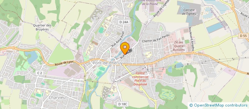 localisation de l'entreprise SCI PASYVAL  PONT-DE-CHERUY