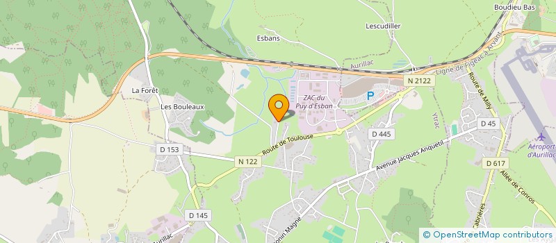 localisation de l'entreprise SCI PATAGONIE à AURILLAC