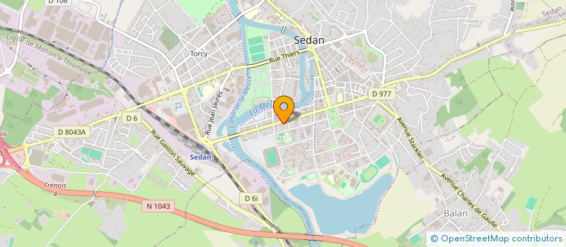 localisation de l'entreprise SCI PATAND  SEDAN