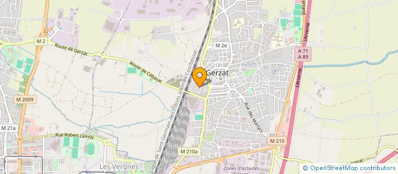 localisation de l'entreprise SCI PATANSAR  GERZAT
