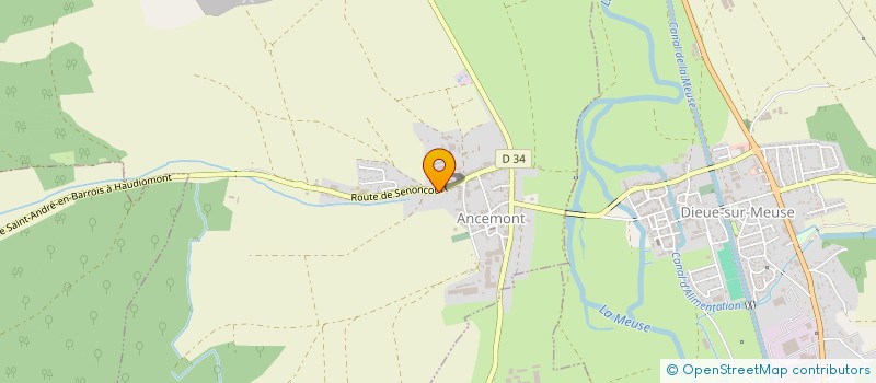 localisation de l'entreprise SCI PATAUR à ANCEMONT