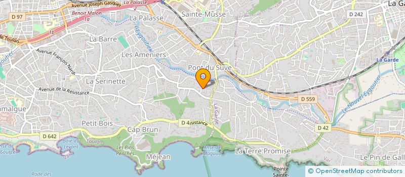 localisation de l'entreprise SCI PATAUREL  TOULON