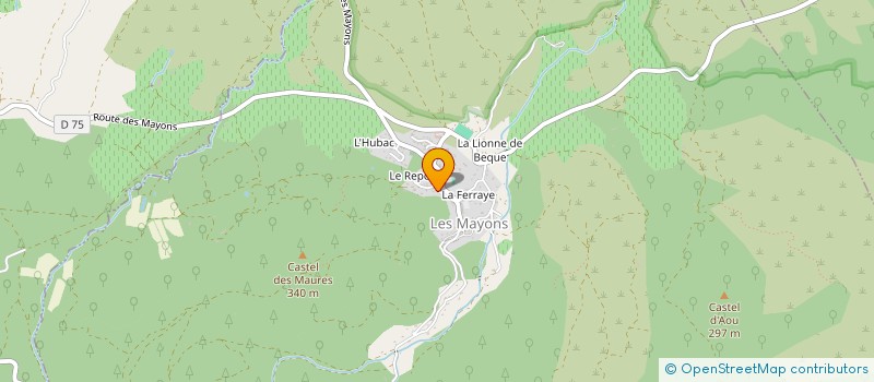 localisation de l'entreprise SCI PATCHANDO à LES MAYONS