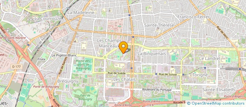 localisation de l'entreprise SCI PATCHOULI  RENNES